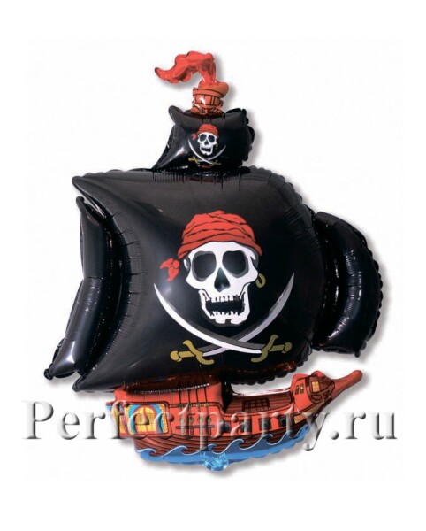 " Пиратский корабль " черный 102х78см