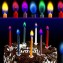 Свечи восковые для торта Цветное пламя (набор 5 шт) 2