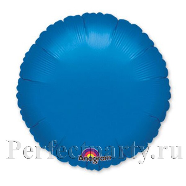 Шарик круг (металлик Blue) 18"45 см