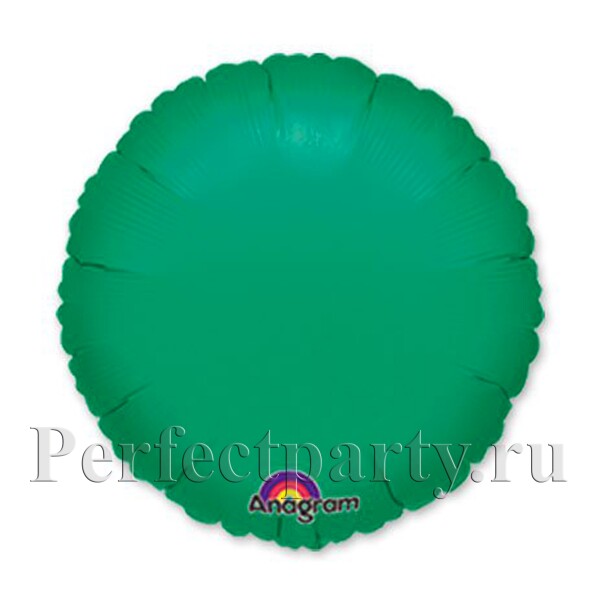 Шарик круг (металлик Green) 18"45 см