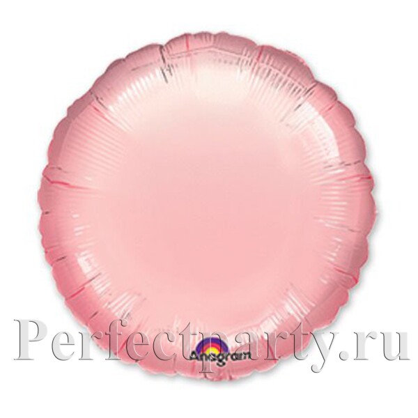 Шарик круг (металлик Pink) 18"45 см