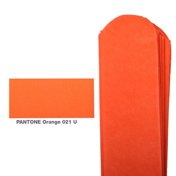 Бумажный помпон (оранжевый) 3шт
