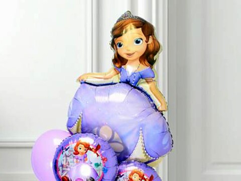 Фигурные фольгированные шары для девочек