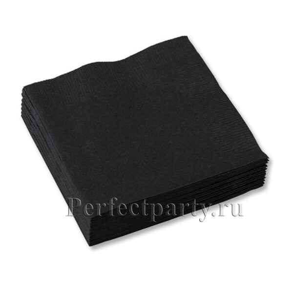 Салфетки "Jet Black" 16 шт 33 см