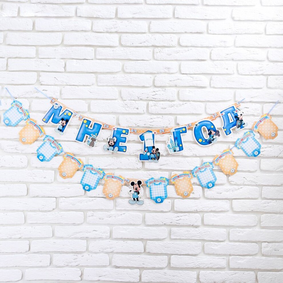 Гирлянда из фотографий на 1 годик девочке своими руками