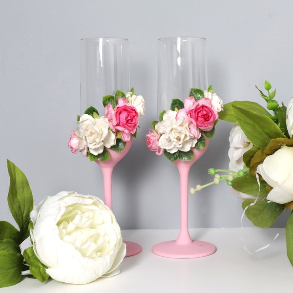 Свадебные бокалы коллекция "Розы"
