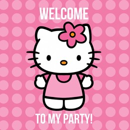 Hello Kitty party welcome