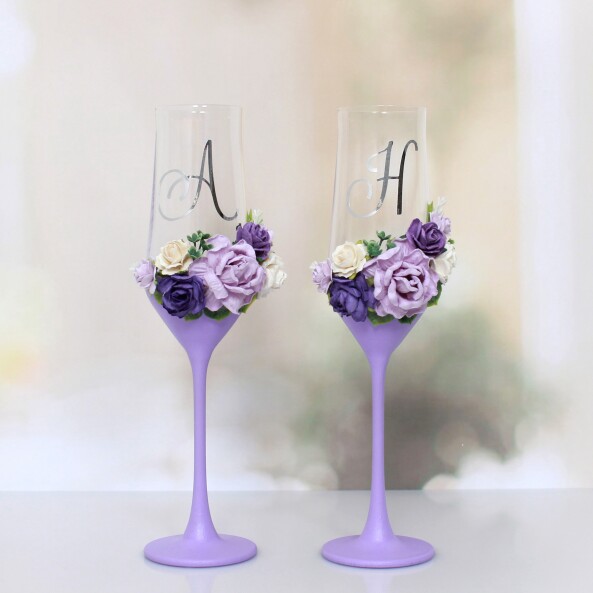 Свадебные бокалы "Lavender"